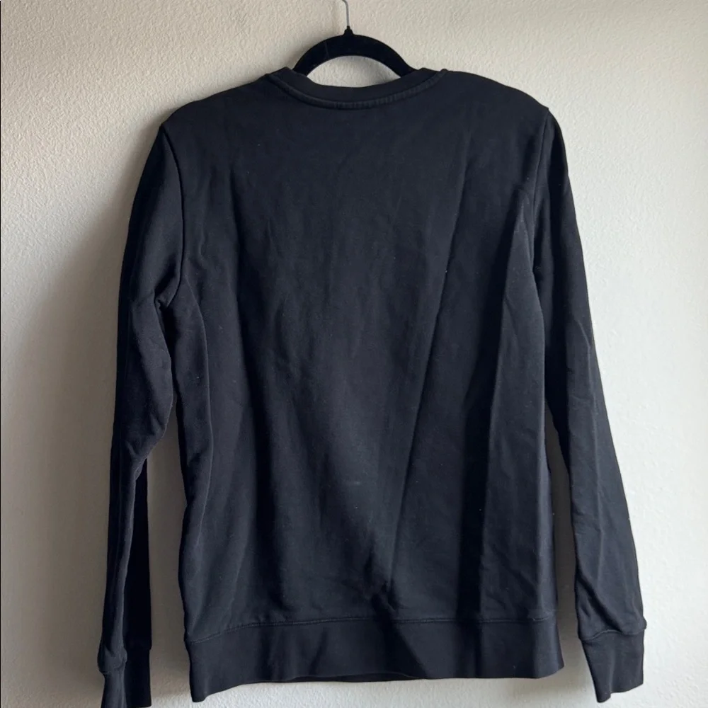 A.P.C. V.P.C. logo-print velvet cotton black crewneck size men’s small - Picture 6 of 6